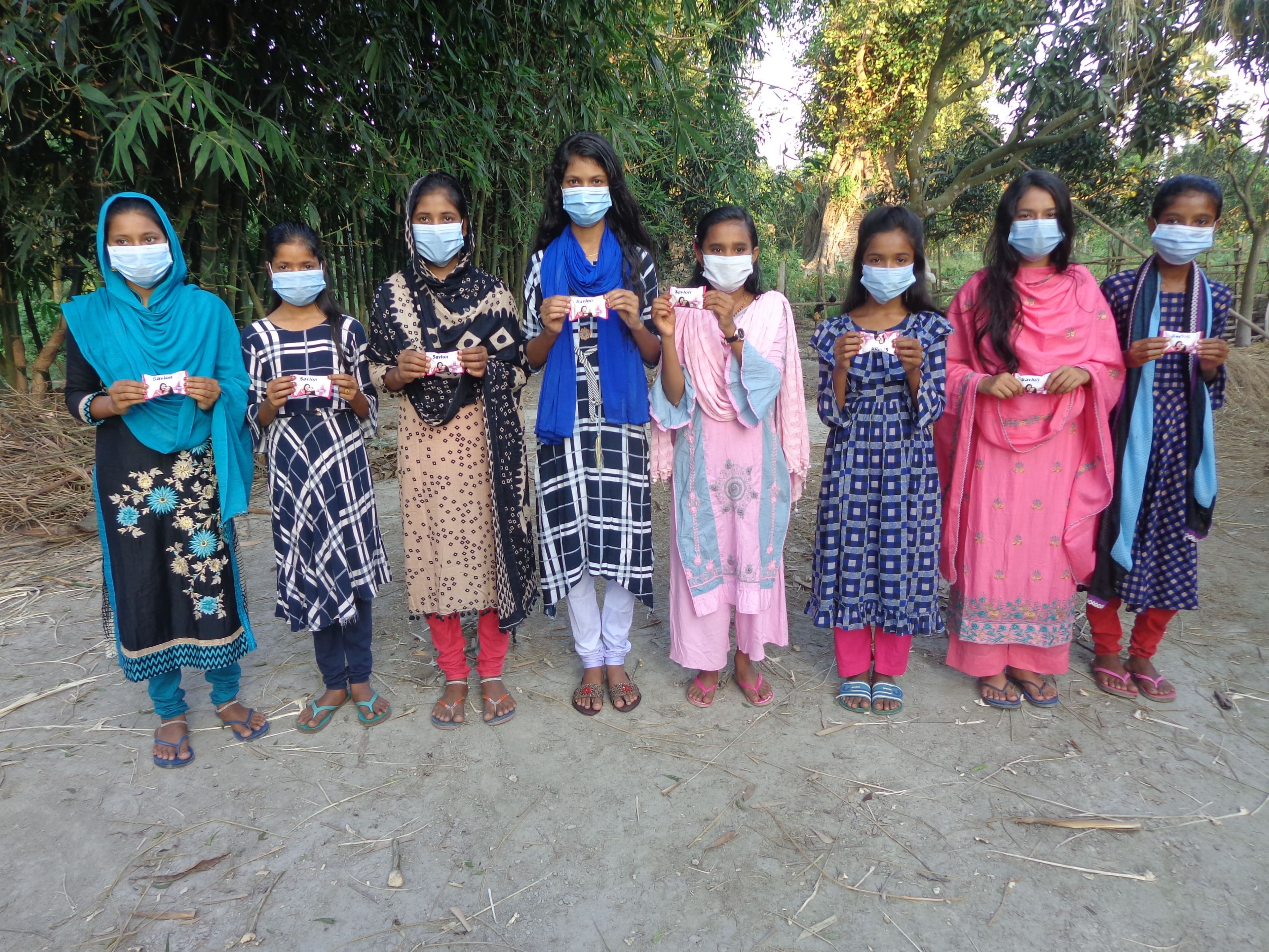 Distribution of Soap Among Children to Prevent Coronavirus and Increase Awareness