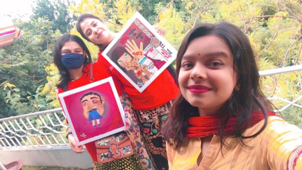 Young People Protesting Child and Sexual Abuse