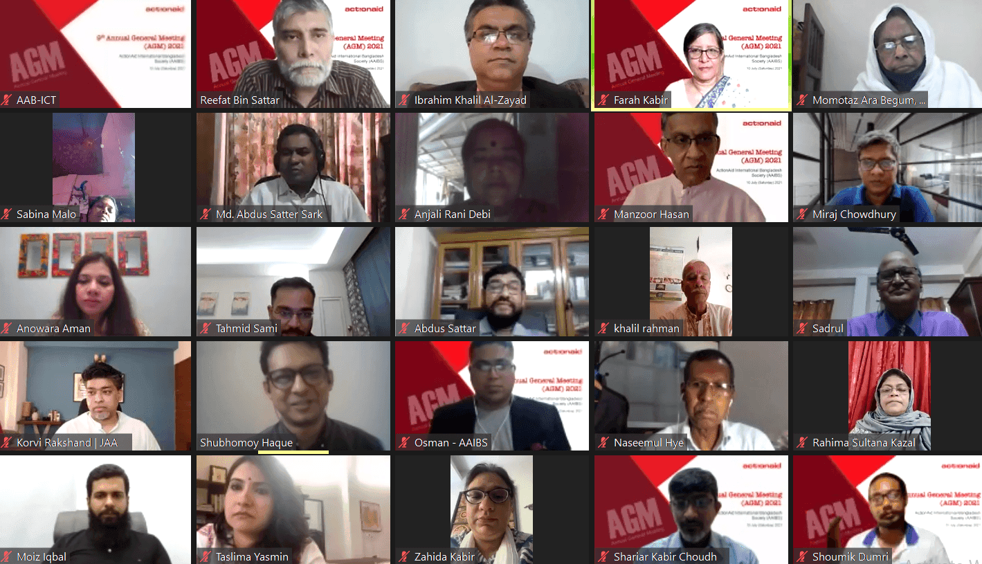 9th AGM of ActionAid International Bangladesh Society