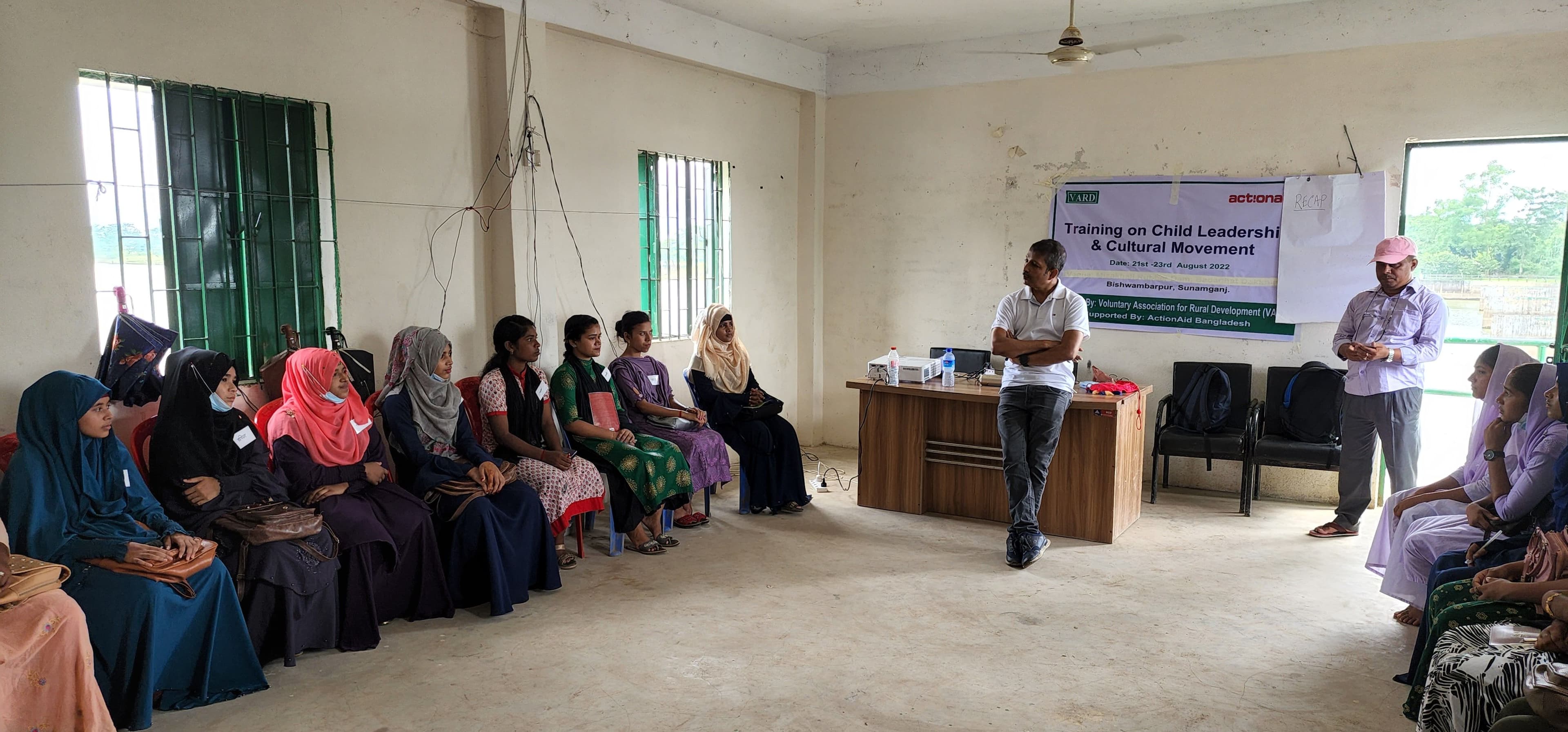 Children Tries to Develop Their Leadership Skill by Participating Child Leadership & Cultural Movement training at LRP 43, Sunamganj