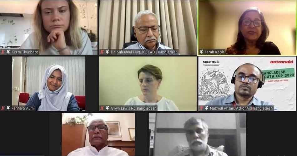 Bangladesh, global youth demand actions to foster climate negotiation in COP 27