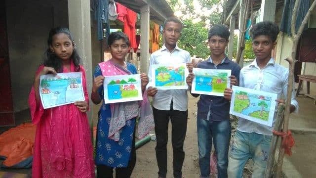 Children from Sunamganj created awareness among community people during Child Rights Week: